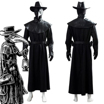 Anime Plague Doctor Steampunk Bird Máscara Horrible Cosplay Disfraz Halloween Carnaval Traje